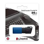 PEN DRIVE 64GB DTM EXODIA KINGSTON AZUL